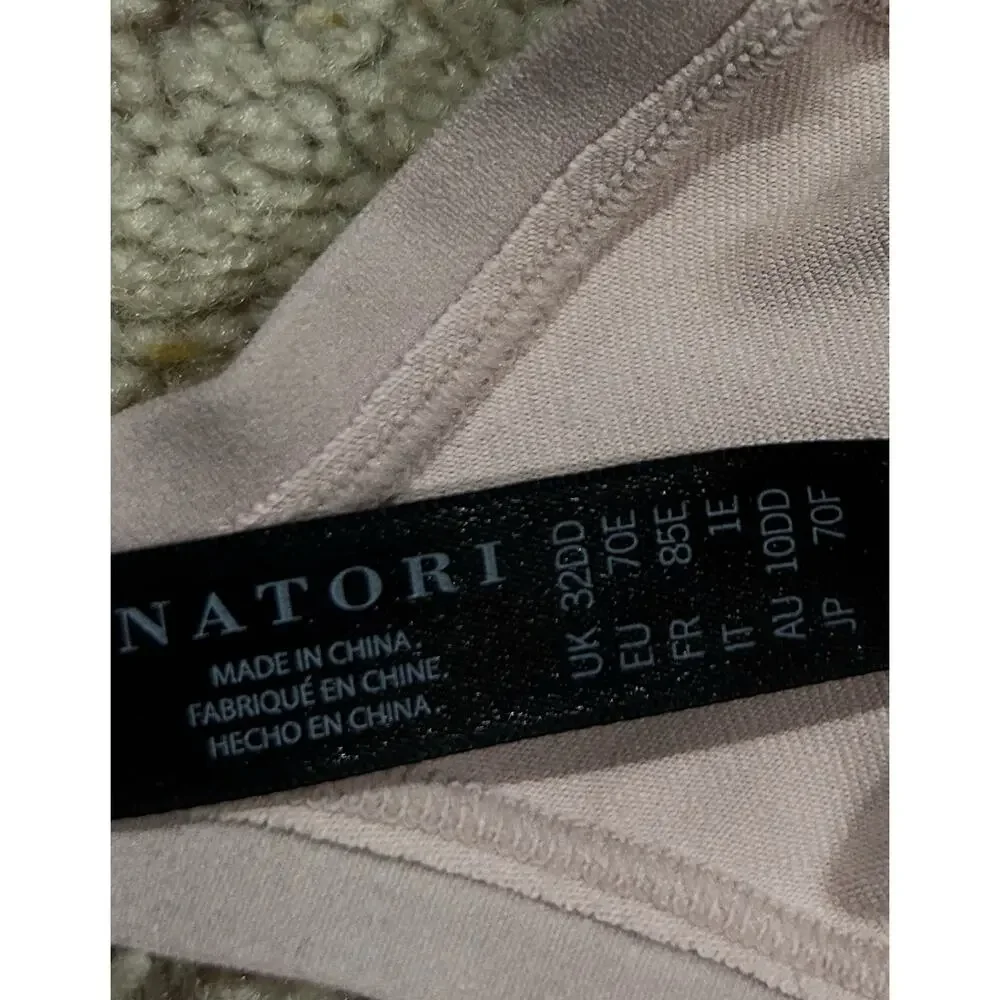 Natori 32DD BRA T-Shirt Understated Smooth Contour Underwire 132025 Peach F25